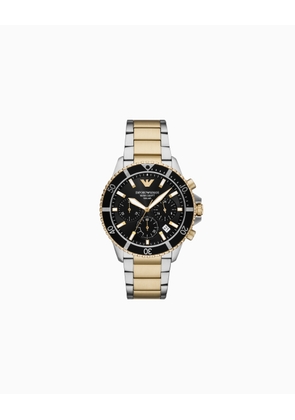 World Explorer Solar-Powered Chronograph Two-Tone Stainless Steel Watch