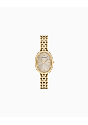 Two-Hand Gold-Tone Stainless Steel Watch