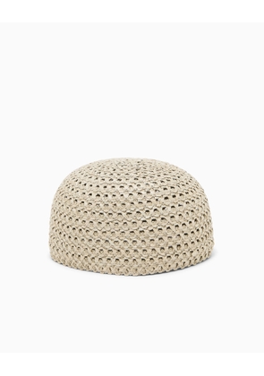Woven paper yarn cap