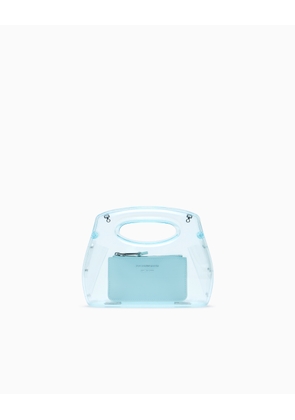 Transparent PVC clutch bag with shoulder strap