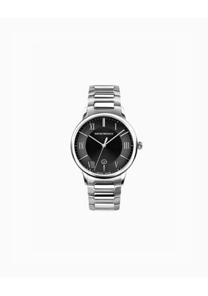 Swiss Made Three-Hand Date Stainless Steel Watch