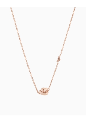 Emporio Armani Sterling Silver RG Knot Necklace