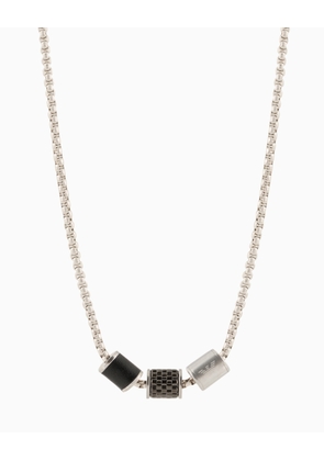 Silver stainless steel men’s necklace