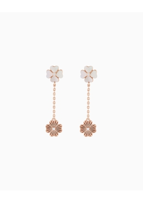 Emporio Armani Mother of Pearl Clover Drop Earrings