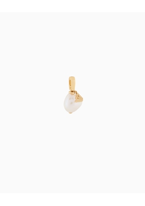 Emporio Armani Gold-Tone Pearl Charm