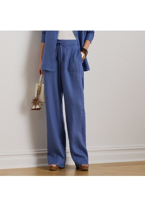 Petite - Wide-Leg Linen Trousers