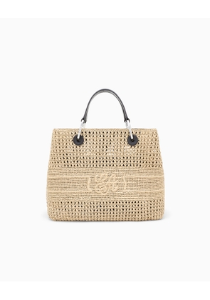 MyEA Bag woven straw medium shopper bag
