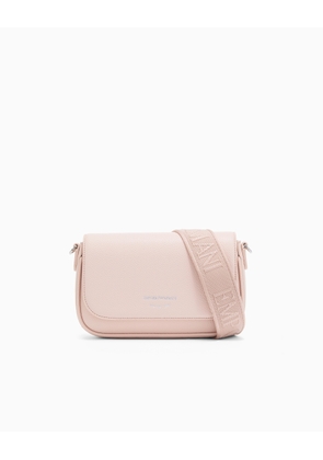 Wallet on chain with pebbled texture and adjustable strap