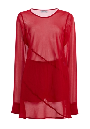 SLOAN Exclusive Georgette Mini Dress with Shorts - Moda Operandi