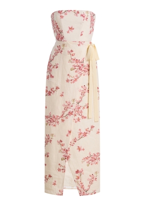 Agua by Agua Bendita Exclusive Cinefilo Cauca Linen Maxi Dress - Moda Operandi