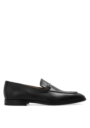 Ferragamo Black Fedro Gancini Ornament Moccasin
