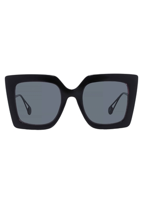 Betsey Johnson Smoke Square Ladies Sunglasses 10265028.CGR BLKSMK
