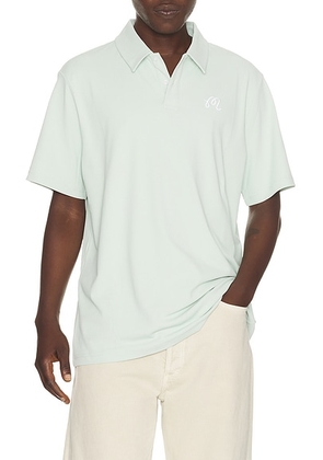 Malbon Fairway Polo in Surf Spray - Mint. Size XL/1X (also in S, M, L).