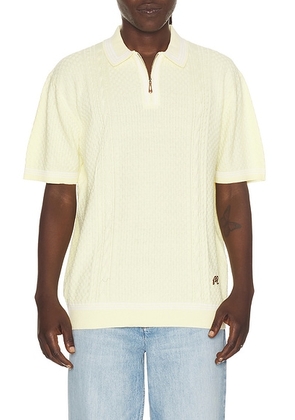 Malbon Navarro Polo in Wax Yellow - Yellow. Size S (also in M, L, XL/1X).