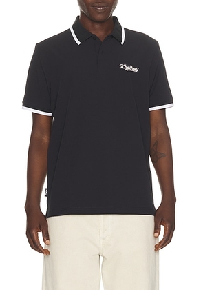 Khalhon Short Sleeve Performance Polo in Black - Black. Size XL/1X (also in L).