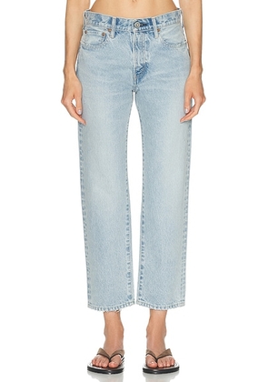 Moussy Vintage Elko Boy Jeans in Light Blue - Blue. Size 29 (also in 25, 23, 24, 26, 27, 28, 30, 31).