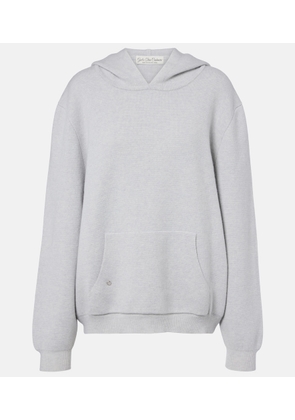 God's True Cashmere Cashmere hoodie with rose quartz