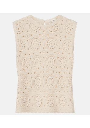 Frame The Crochet cotton top