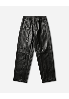 A-TYPE Leather Firebird Track Pants Black