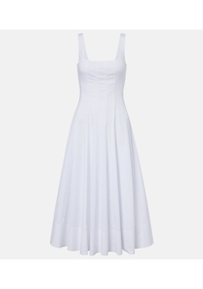 Staud Wells cotton poplin midi dress