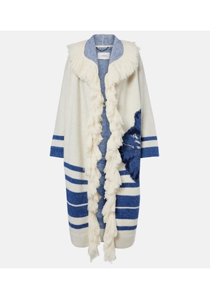 Dorothee Schumacher Poppy Garden fringed jacquard coat