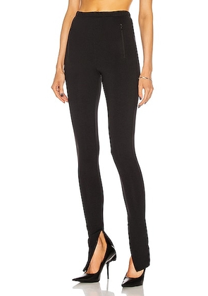 WARDROBE.NYC Side Zip Legging in Black - Black. Size XXS (also in ).