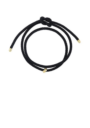 TABAYER Oera Coil Bead Bracelet in Yellow Gold & Black - Black. Size all.