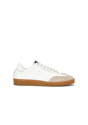 ALLSAINTS Leo Low Top in White,Taupe. Size 8. Also in 9, 10, 11, 12.