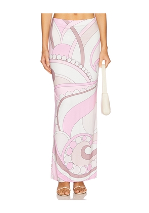 Cin Cin City Maxi Skirt in Ivory,Blush. Size S. Also in XS, M, L.