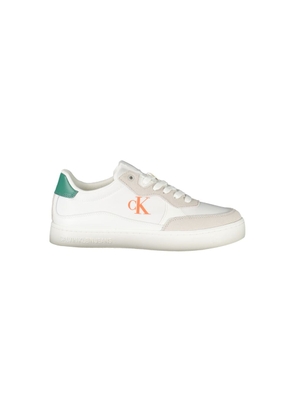 Calvin Klein Bianco Polyurethane Men Sneaker - EU41/US8