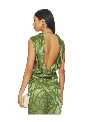 Cult Gaia Monette Top in Green. Size 0. Also in 2, 4, 6.