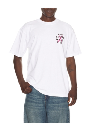 Anti Social Social Club Cancelled Hand Painted Tee in White. Size S. Also in M, L, XL/1X.