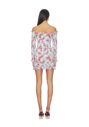 AFRM Peck Dress in Blue,Fuchsia. Size XXS. Also in 1X, L, M, S, XL, XS, XXL.