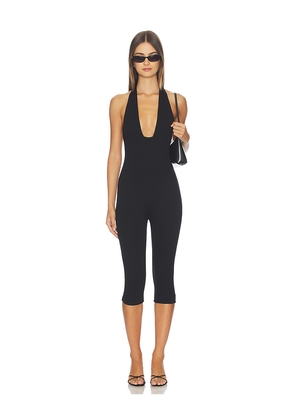 AFRM Lilibet Romper in Black. Size S. Also in XS, M.