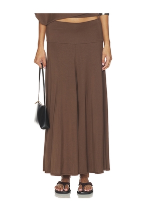 Belle Anna Rumi Maxi Skirt in Brown. Size XS. Also in S, M, L, XL.