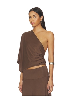 Belle Anna Arden Top in Brown. Size XS. Also in S, M, L.