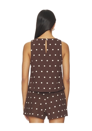 BEACH RIOT Dollie Sleeveless Top in Brown. Size XS. Also in S, M, L, XL.