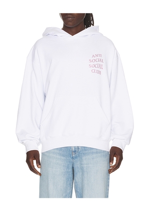 Anti Social Social Club Rhinestone Mind Games Hoodie in White. Size S. Also in M, L, XL/1X.