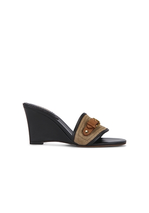 Isabel Marant Abryel Sandal in Green,Chocolate. Size 37. Also in 38, 39, 40.