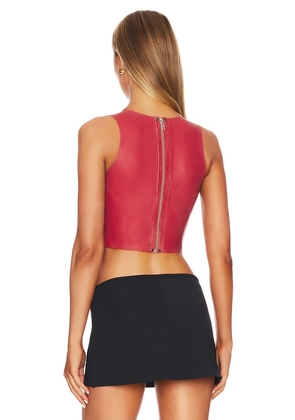 Miaou Jinx Top in Red. Size L. Also in XS, S, M.