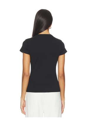 LESET Nando Slim Fit Tee in Black. Size XS. Also in L, XL.