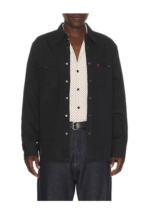 LEVI'S Barstow Western Standard Shirt in Black. Size S. Also in M.