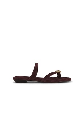 Madewell Mila Organic Hardware Thong Sandal in Chocolate. Size 6. Also in 6.5, 7, 7.5, 8, 8.5, 9, 9.5, 10.