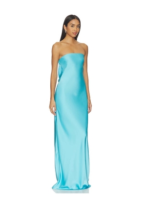 NBD Indira Gown in Blue. Size XXS. Also in XS, L, XL.