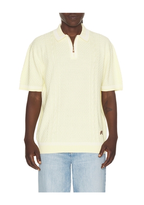 Malbon Navarro Polo in Yellow. Size S. Also in M, L, XL/1X.