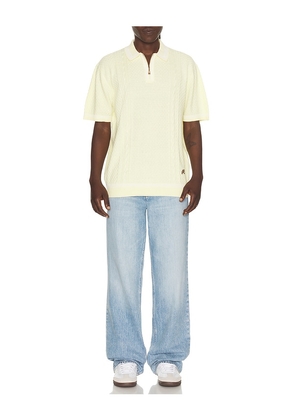 Malbon Navarro Polo in Yellow. Size S. Also in M, L, XL/1X.
