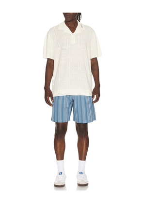 Malbon Arena Short in Blue. Size 30. Also in 31, 32, 33, 34, 36.