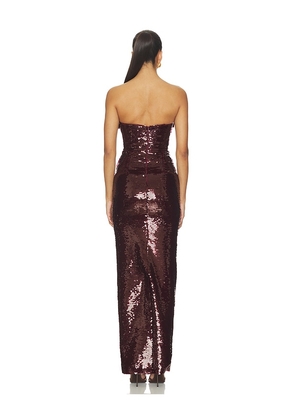 The New Arrivals by Ilkyaz Ozel Sisu Dress in Burgundy. Size 34/2. Also in 38/6.