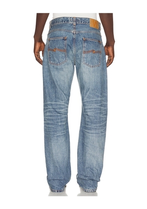 Nudie Jeans Regular Alf Silver Tracks Jeans in Blue. Size 30. Also in 31, 32, 36.