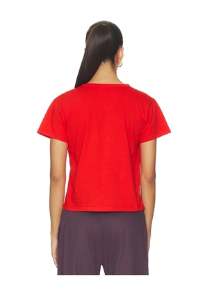 LESET The Margo Tee in Red. Size XS. Also in L.